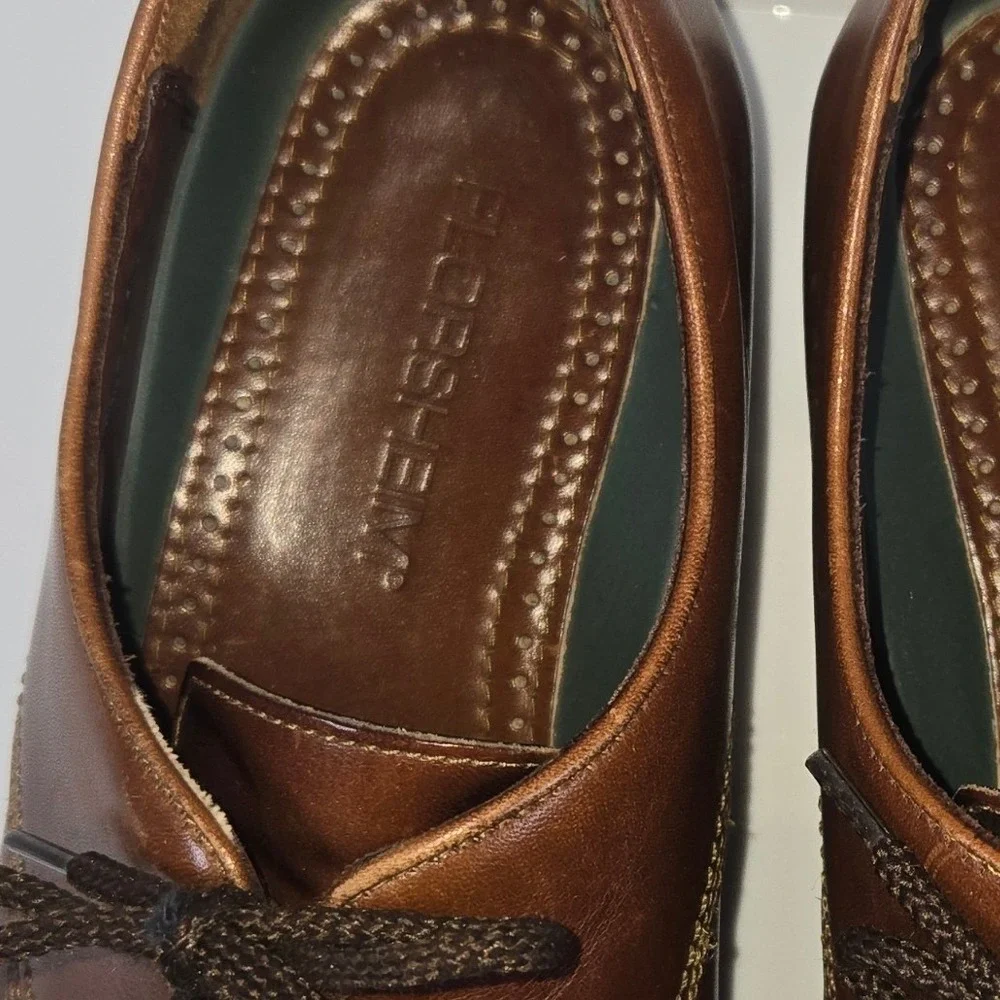 Florsheim Mens Brown‎ Leather Oxford Dress Shoes Lace Up Size 8.5 D
